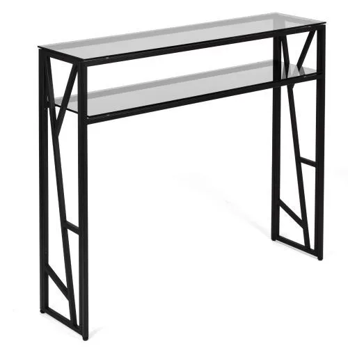 Консольный стол 1092-CB grey черный муар AllConsoles 100x25x80