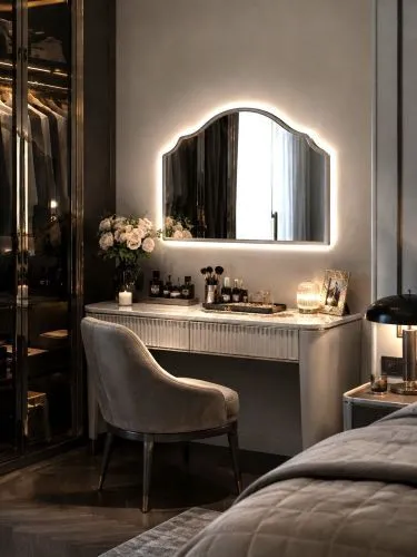 Antika L LED Silver Зеркало в раме с подсветкой фото 2
