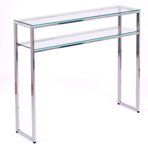 Консольный стол 1042-CS clear серебряный AllConsoles 100x25x80 фото 8