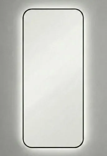 Smart L LED Black Зеркало в раме с подсветкой