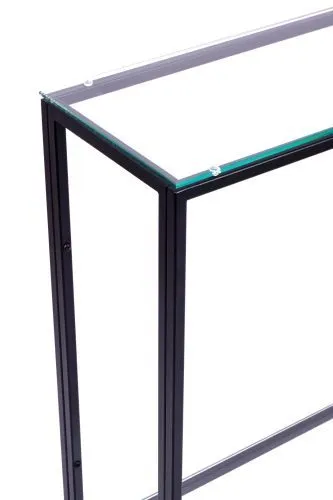 Консольный стол 1082-CB clear черный муар AllConsoles 100x25x80 фото 7
