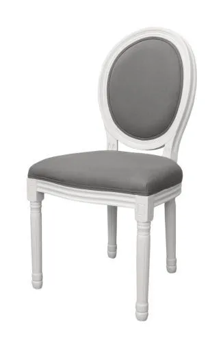 Стул медальон Volker grey+white / серый + белый фото 6