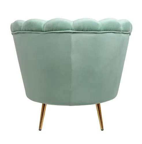 Кресло ракушка зеленое Pearl green 75*75*85 см фото 5