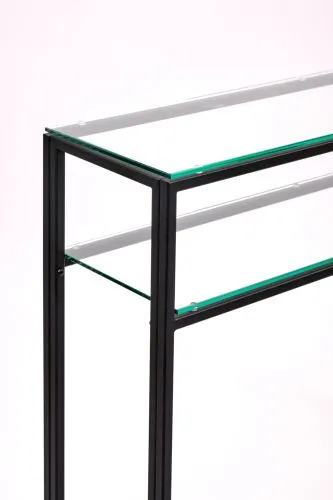 Консольный стол 1042-CB clear черный муар AllConsoles 100x25x80 фото 9