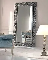 Напольное зеркало Кингстон Silver, серебро 188*5*90 см