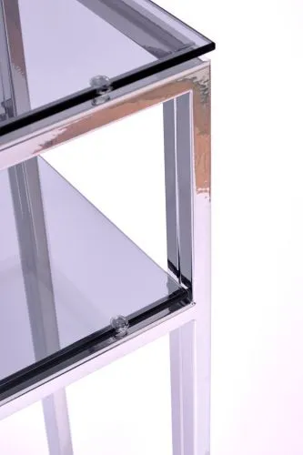 Консольный стол 1042-CS grey серебряный AllConsoles 100x25x80 фото 3