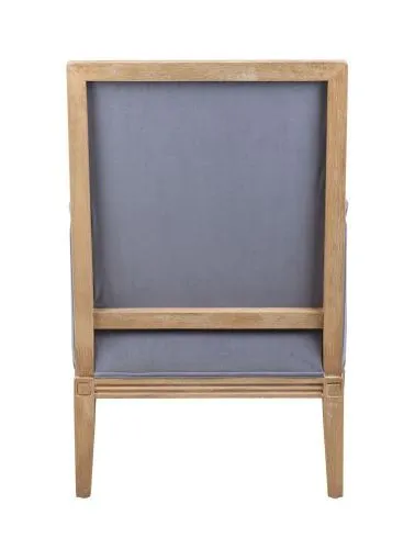 Кресло классическое Coolman sky grey голубовато-серый фото 4