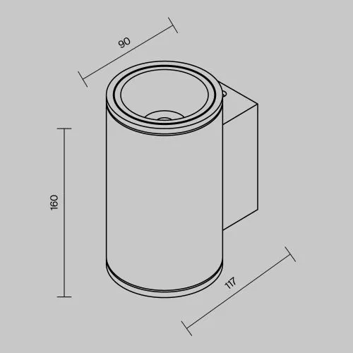Уличный настенный светильник Outdoor O303WL-L10W3K фото 9