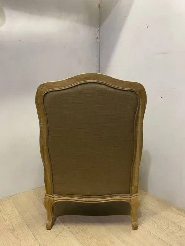 Кресло прованс Nitro CH-863, массив, 96*70*72 см, бежевый лен фото 10