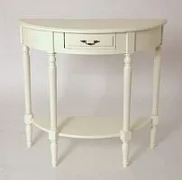 Консольный стол с ящиком 76*35*84 см, слоновая кость / * под заказ