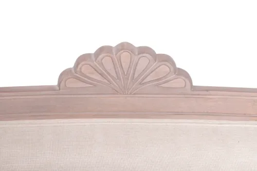 Кровать двуспальная с мягким изголовьем Leysa 160*200 см, бежевый фото 6