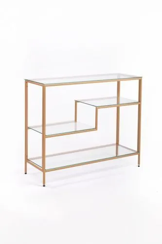 Консольный стол 1011-CG clear золотой AllConsoles 100x35x80 фото 8