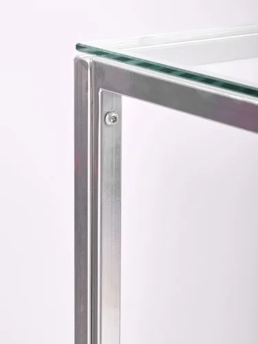 Консольный стол 1011-CS clear серебряный AllConsoles 100x35x80 фото 2