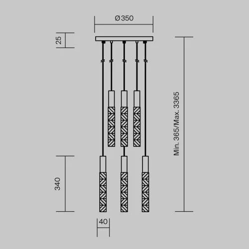 Подвесной светильник Maytoni MOD328PL-L18CH3K фото 7