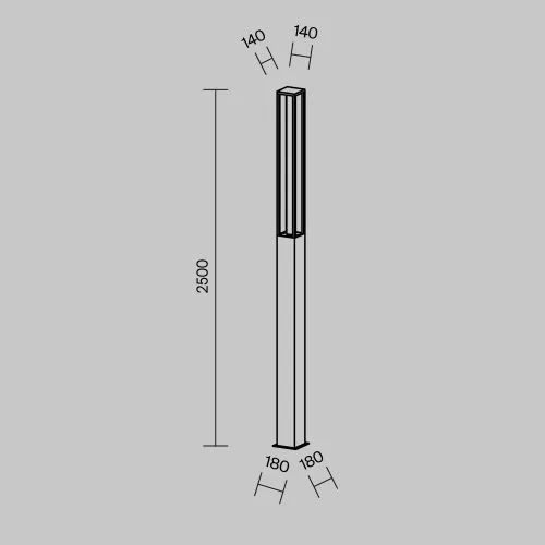 Садово-парковый светильник Outdoor O480FL-L25B3K фото 10