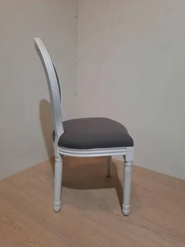 Стул медальон Volker grey+white / серый + белый фото 5