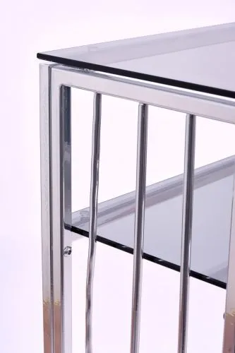 Консольный стол 1122-CS grey серебряный AllConsoles 100x25x80 фото 5