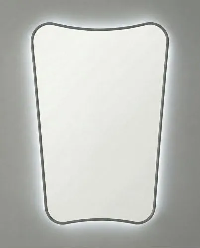 Sky M LED Silver Зеркало в раме с подсветкой