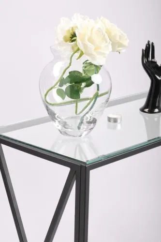 Консольный стол 1031-CB clear черный муар AllConsoles 100x35x80 фото 5