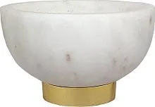 Чаша из белого мрамора 10х10х6см