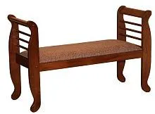Скамейка деревянная 75*38*120 см, коричневый