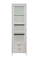 151SV-000021 Шкаф-витрина 1 стеклянный фасад с тумбой прикроватной с 2-мя ящиками