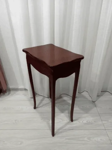 Столик с ящиком из массива STSN-M орех, 45х30х70 см фото 2