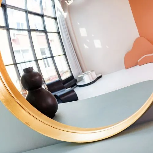 Зеркало декоративное настенное «Хогард Голд» (версия L) (fish-eye) фото 3