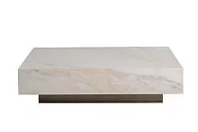 57EL-93601 Стол журнальный АГАТ (AGATE) светлый керамический 120*80*29см