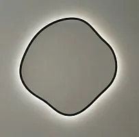Organic M LED Black Зеркало в раме с подсветкой