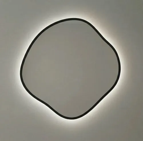 Organic M LED Black Зеркало в раме с подсветкой