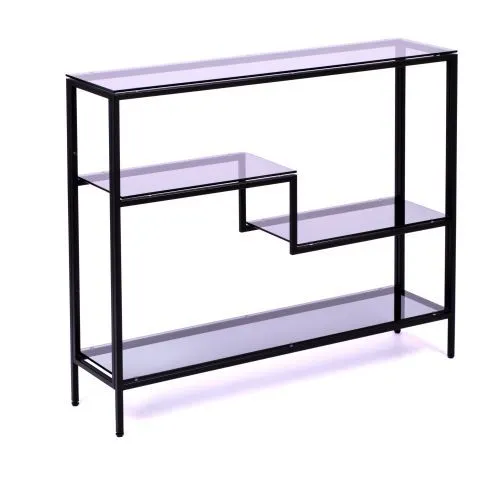 Консольный стол 1012-CB grey черный муар AllConsoles 100x25x80