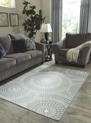 Ковер большой Jesimae R402641 Ashley Furniture серый 244*305 см фото 2