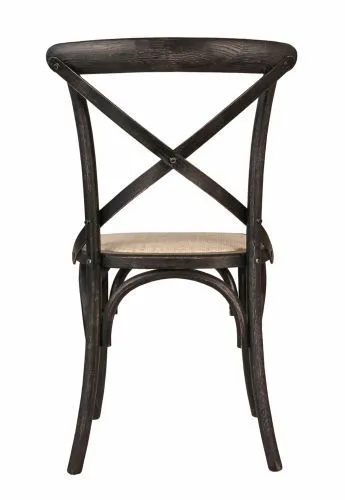 Стул деревянный венский CROSS BACK BLACK BRUSH фото 4