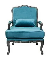 Кресло NITRO BLUE 5KS24507-BV, массив, 95*68*69 см, велюр голубой