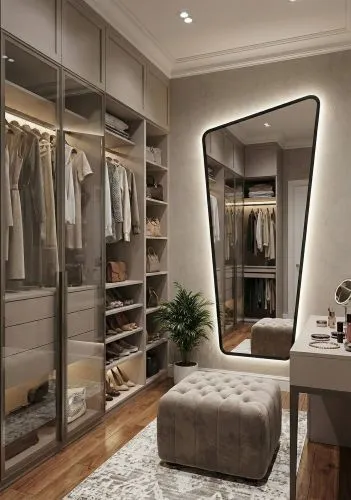Fashion XL Black Зеркало в полный рост в раме с подсветкой фото 2