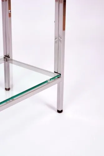 Консольный стол 1082-CS clear серебряный AllConsoles 100x25x80 фото 2