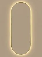 Kapsel XL LED Gold Зеркало в полный рост в раме с подсветкой