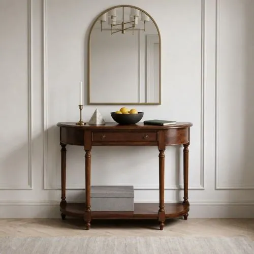 Консоль из массива HTHR2-M орех, 120х40х80 см