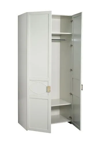 151SV-00009 Шкаф двухдверный бежевый 230*100*58см фото 3