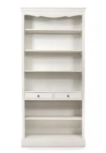 Стеллаж прованс Belveder ST9329 молочный со старением 220*40*104 см