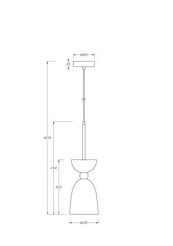 Подвесной светильник Maytoni MOD113PL-01W фото 2