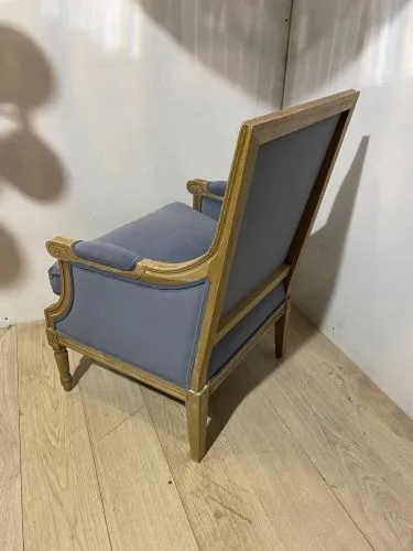 Кресло классическое Coolman sky grey голубовато-серый фото 9