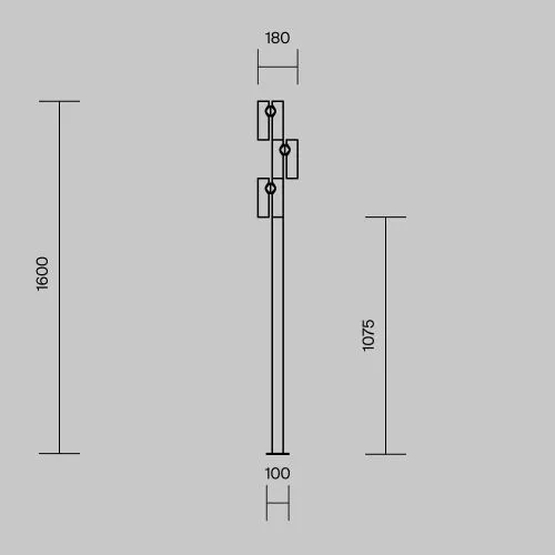 Садово-парковый светильник Outdoor O494FL-L30B3K фото 10