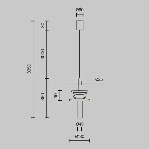 Подвесной светильник Maytoni MOD255PL-01B4 фото 10