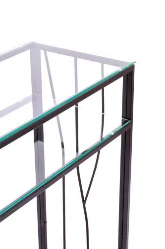 Консольный стол 1123-CB clear черный муар AllConsoles 80x35x80 фото 6