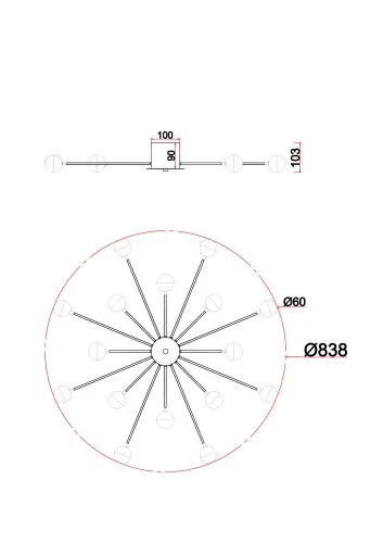 Потолочный светильник Freya FR5242CL-16BS фото 6