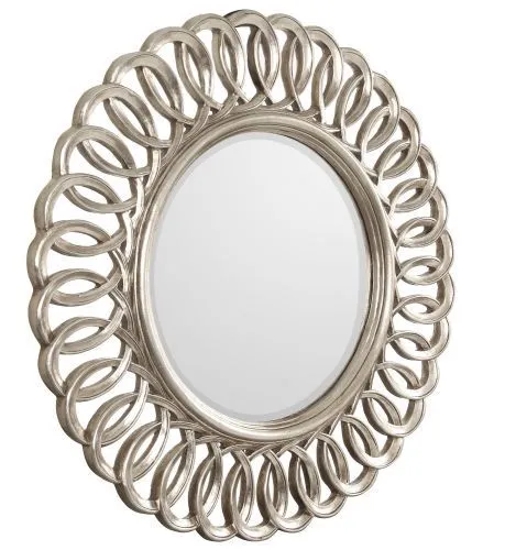 Круглое зеркало в раме Kimberly Silver фото 2