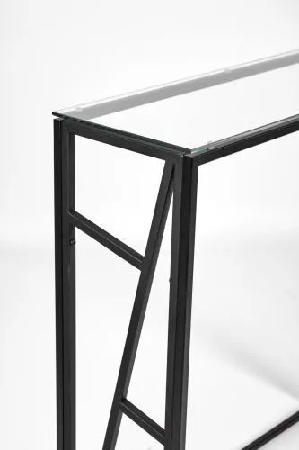 Консольный стол 1104-CB clear черный муар AllConsoles 80x25x80 фото 5