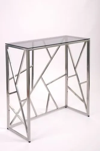 Консольный стол 1053-CS grey серебряный AllConsoles 80x35x80 фото 4